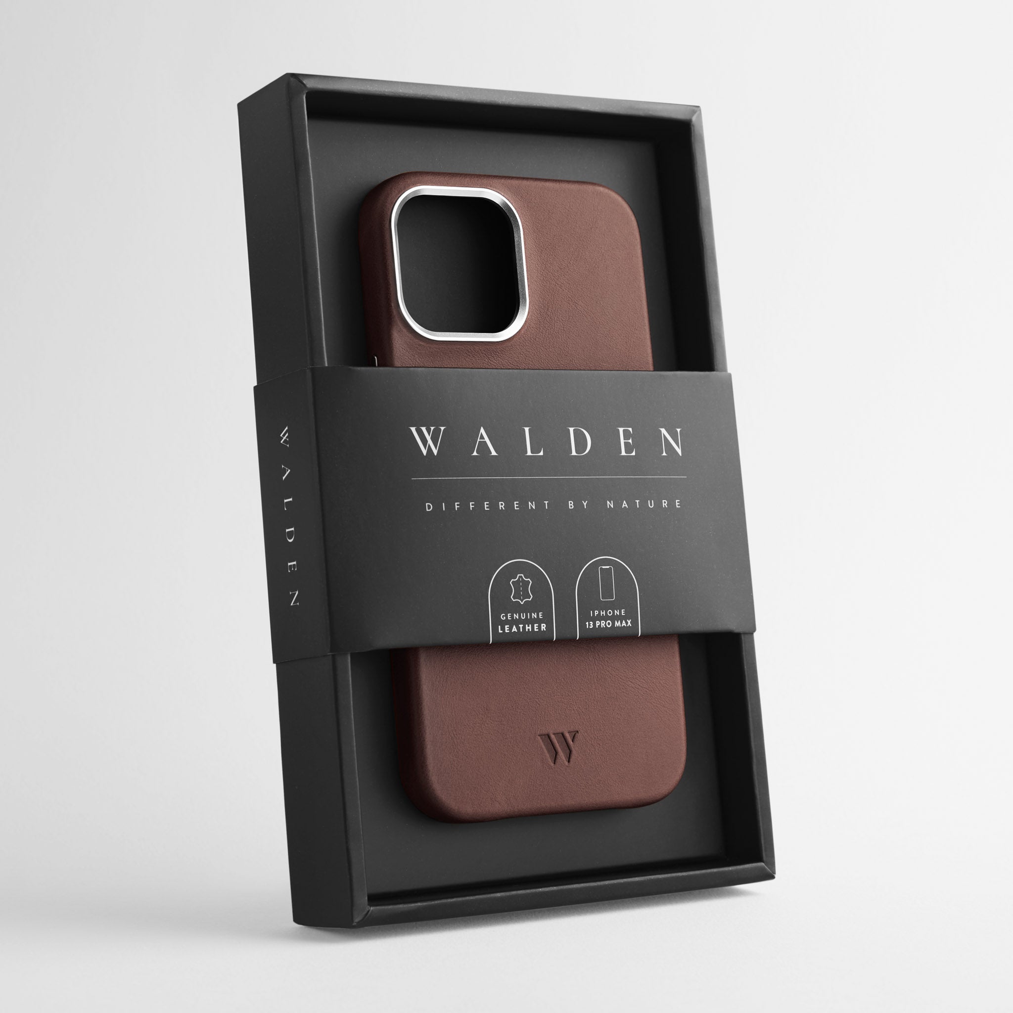Walden® Funda de Cuero Genuino para iPhone · Moca #color_moca