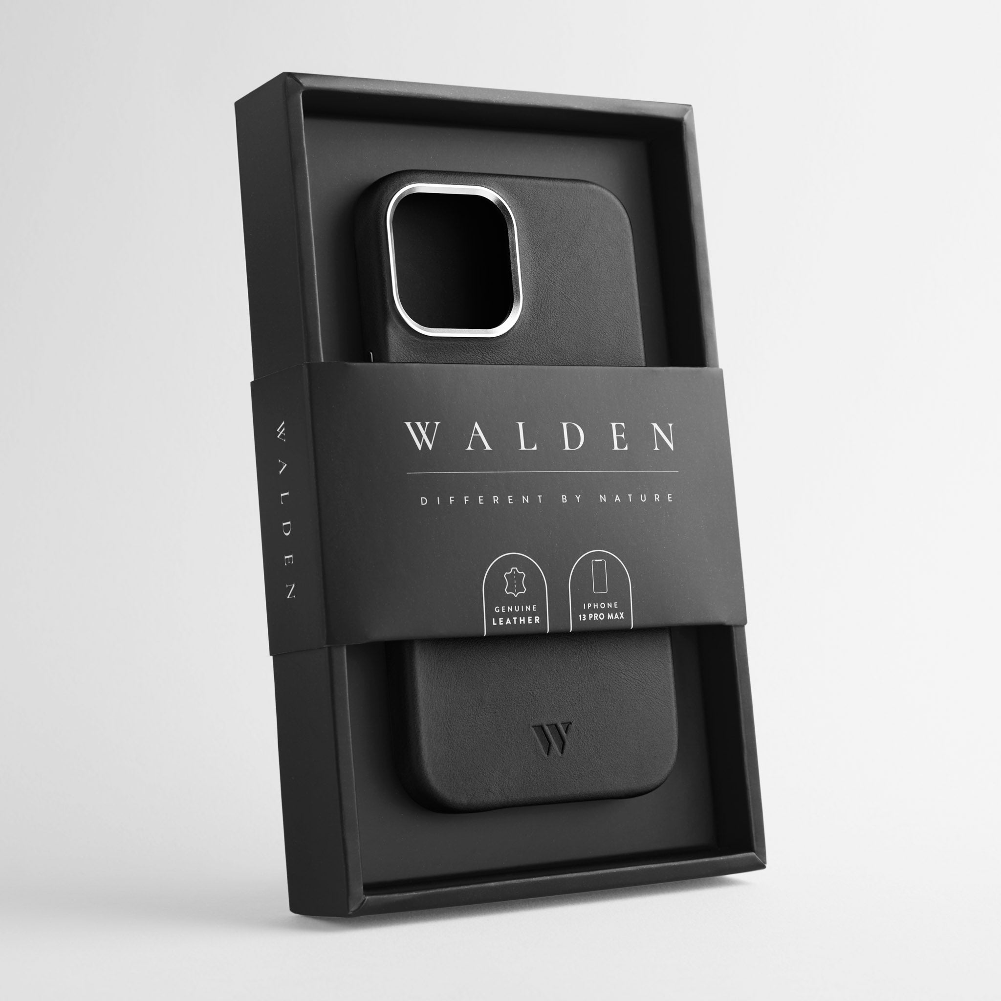 Walden® Funda de Cuero Genuino para iPhone · Bosco #color_bosco (silver)