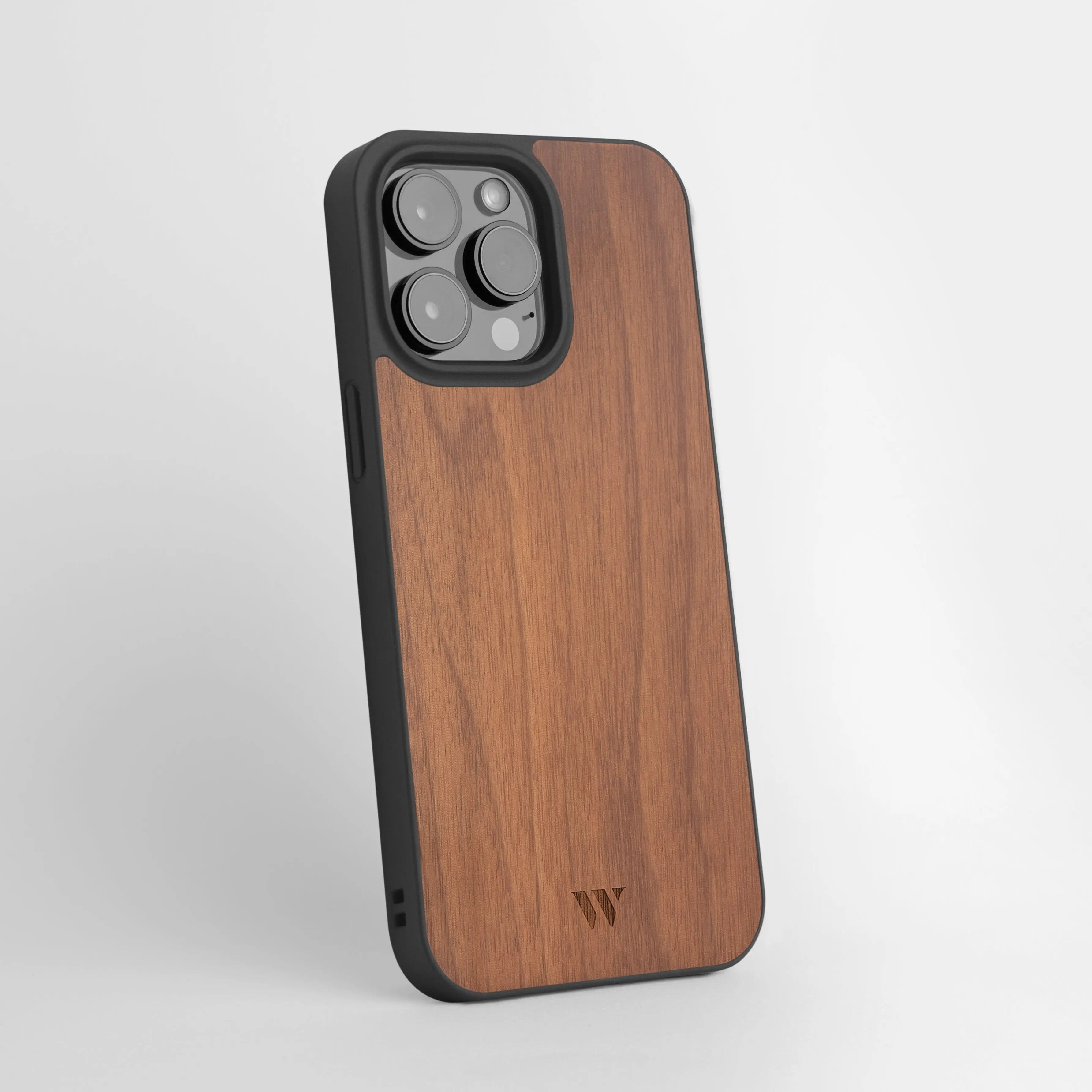 Funda con cuerda Wood Change Case Marrón para iPhone 13 - Funda