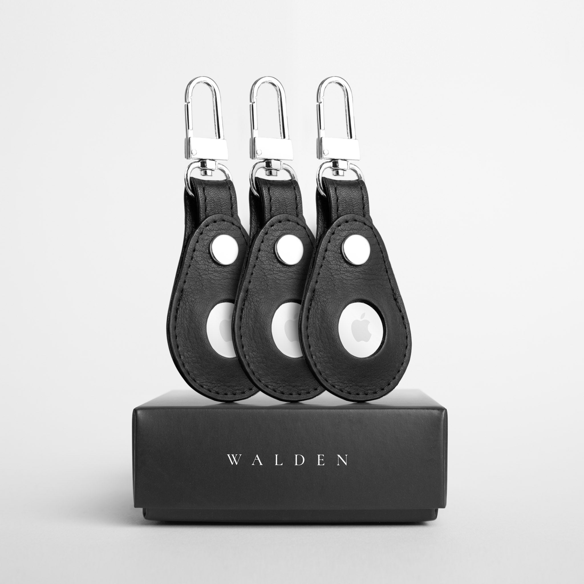 Walden® Llavero Airtag Bundle Kit x3 de Cuero Genuino · Bosco