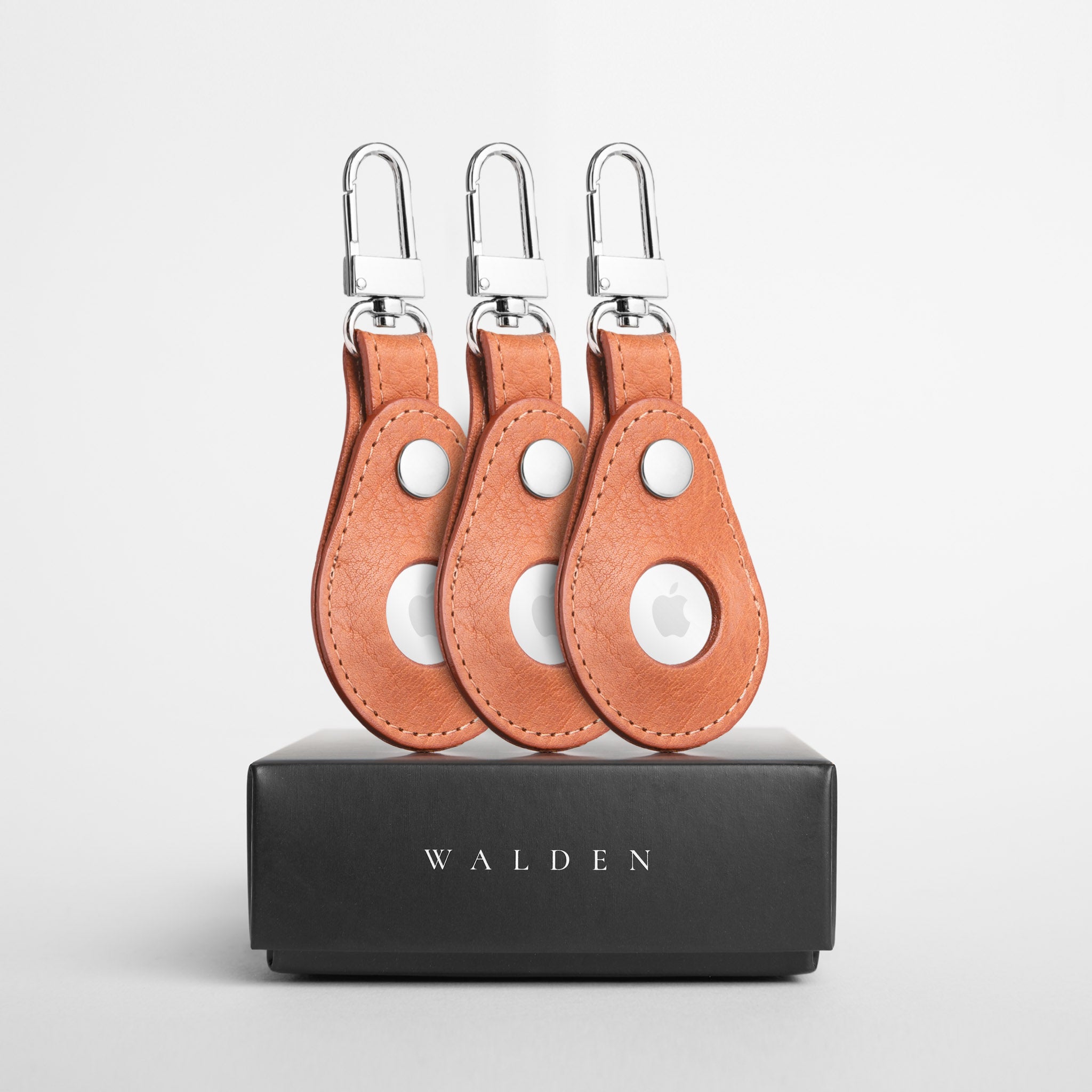 Walden® Llavero Airtag Bundle Kit x3 de Cuero Genuino · Terra 